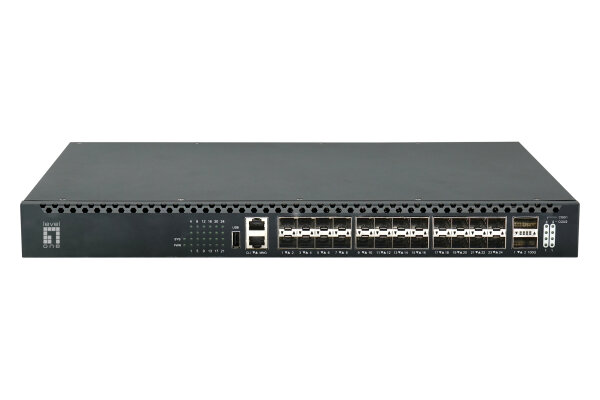 LevelOne Switch 24x10GSFP+/2x100GQSFP+    TOR 19" Managed L3