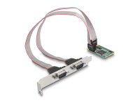 DELOCK PCIe Card full size zu 2x Seriell RS-232 D-Sub 9 Pin