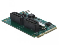 DELOCK Mini PCIe Konverter zu 2 x SATA mit RAID