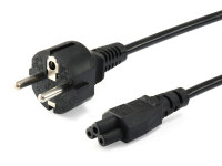 Equip Stromkabel CEE 7/7    ->C5  St/Bu   schwarz...