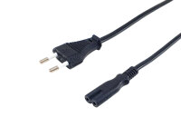 Equip Stromkabel 2pin Euro  ->C7  St/Bu   schwarz...