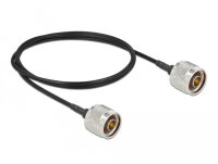 DELOCK Antennenkabel N Stecker zu N Stecker LMR/CFD100 1 m