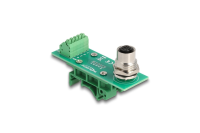 DELOCK M12 Übergabemodul Adapter 4 Pin A-kodiert Buchse
