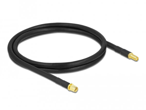 DELOCK Antennenkabel SMA Stecker zu SMA Buchse LMR/CFD300,