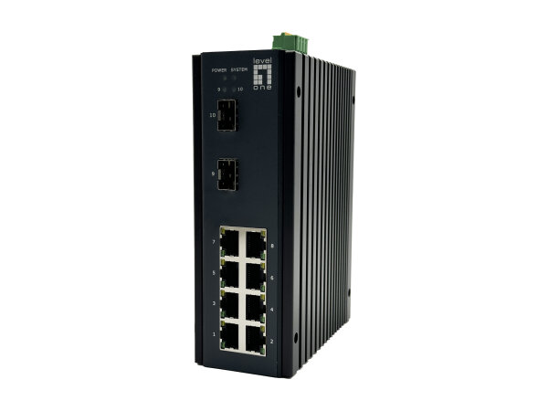 LevelOne Industr.Switch  8xGE/2xSFP/              Managed L2