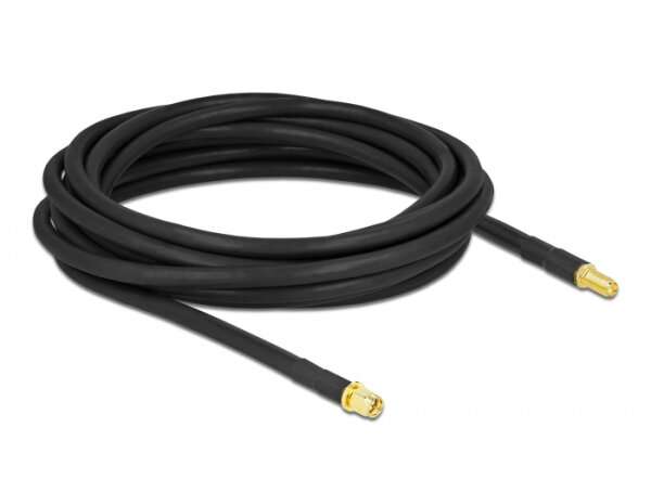 DELOCK Antennenkabel SMA Stecker zu SMA Buchse LMR/CFD300 5m