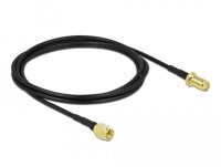 DELOCK Antennenkabel SMA Stecker zu SMA Buchse LMR 2m low