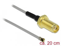 DELOCK Antennenkabel SMA Buchse zum Einbau zu I-PEX Inc. MHF