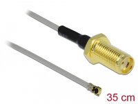 DELOCK Antennenkabel SMA Buchse zum Einbau zu I-PEX Inc. MHF