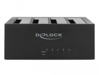 DELOCK USB Type-C Dockingstation für 4 x SATA HDD/SSD