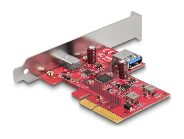 Delock PCI Express x4 Karte zu 1 x extern USB 10 Gbps USB TC