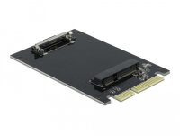 DELOCK SATA 22 Pin Stecker zu mSATA Slot Adapter