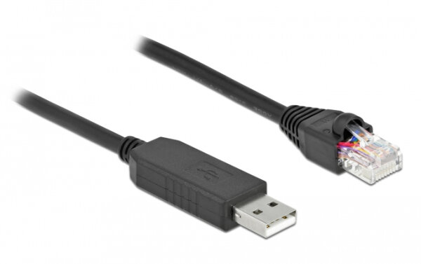 DELOCK Serielles Anschlusskabel mit FTDI Chipsatz, 1m schw.