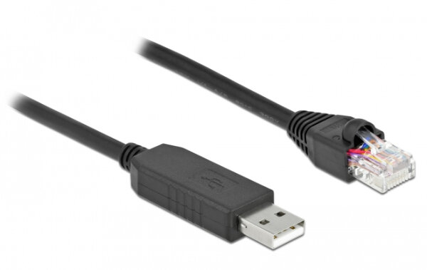 DELOCK Serielles Anschlusskabel mit FTDI Chipsatz, 2m schw.