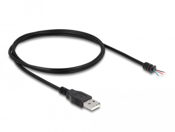 DELOCK Kabel USB 2.0 Typ-A Stecker zu 4x offene Kabelenden