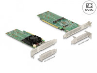 DELOCK PCI Express x16 Karte zu 4x intern NVM eM.2 Key M