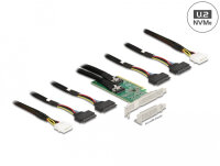 DELOCK PCI Express 4.0 x16 Karte zu 4 x SFF-8639 NVMe