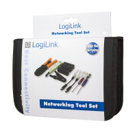 Logilink Netzwerk Werkzeug Set mit Tasche 6-teilig