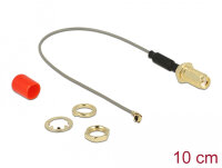 DELOCK Antennenkabel SMA Buchse zum Einbau Ferritkern 10cm