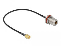 DELOCK Antennenkabel RP-SMA Stecker zu N Buchse RG-174 30 cm