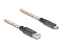 DELOCK USB 2.0 Kabel Typ-A zu USB Type-C mit RGB Beleuchtung