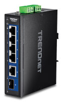 TRENDnet 6-Port Industr. 2.5G DIN-Rail Switch with 10G Ports