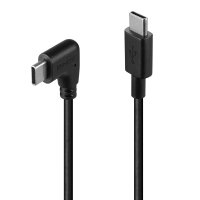 LINDY USB 2.0 Typ C Kabel, 90° gewinkelt 1m