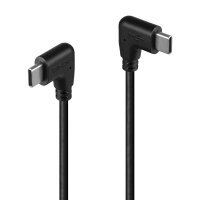 LINDY USB 2.0 Typ C Kabel, 2 x 90° gewinkelt 1m