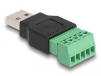 DELOCK USB 2.0 Typ-A St. zu Terminalblock Adapter 2-teilig