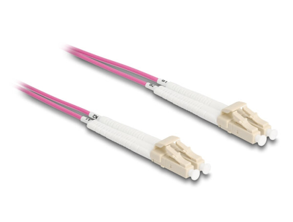 DELOCK LWL Kabel LC Duplex zu LC Duplex Multimode OM4 10 m