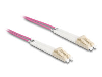 DELOCK LWL Kabel LC Duplex zu LC Duplex Multimode OM4 0,5 m