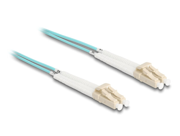 DELOCK LWL Kabel LC Duplex zu LC Duplex Multimode OM3 1 m