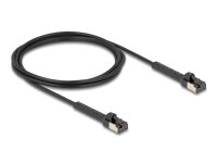 DELOCK RJ45 Netzwerkkabel Cat.6A U/FTP  winkelbar 2m schwarz