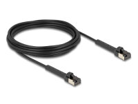 DELOCK RJ45 Netzwerkkabel Cat.6A U/FTP  winkelbar 5m schwa