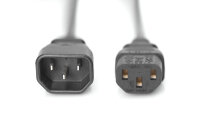 DIGITUS Netzkabelverlängerung 5,0m schwarz