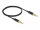 DELOCK Klinkenkabel 3,5mm 4 P St/St Ultra Slim 0,5 m schwarz