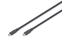 DIGITUS USB 4.0 Kabel Typ C -C Silikon St/St 1m      schwarz