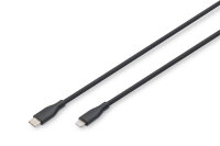 DIGITUS USB 2.0 Kabel Typ C-Lightning Silikon 2m MFI schwarz