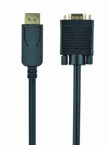 gembird Display Port zu VGA adapter Kabel, 1,8m, schw.