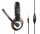 gembird Stereo-Headset mit Mikrofon, Schw.