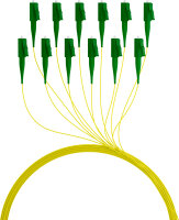 EFB Faserpigtail LC/APC OS2 G657A2 gelb 2m