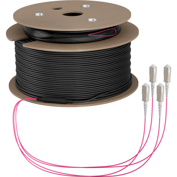 EFB  Trunkkabel U-DQ(ZN)BH 8G 50/125, SC/SC OM4 190m