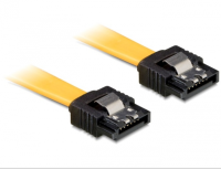 DELOCK SATA-Kabel SATA III -> SATA St/St 0.70m gelb Clips
