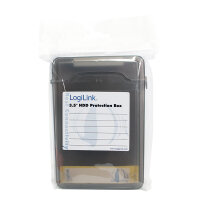 Logilink Festplatten Schutz-Box für 3,5" HDD´s, schwarz