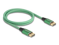 DELOCK DisplayPort Kabel 16K 60Hz 1m grün Metall