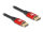 DELOCK DisplayPort Kabel 8K 60Hz 1m rot Metall