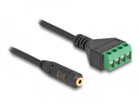DELOCK Klinkenbuchse 2,5mm 4Pin <Terminalblock Adapter...