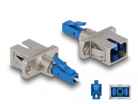 DELOCK LWL Hybrid Kupplung LC Simplex St zu SC Bu blau