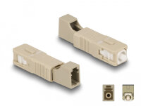 DELOCK LWL Hybrid Kupplung SC Simplex St zu LC Bu beige