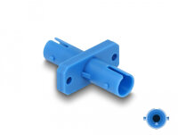 DELOCK LWL Kupplung ST Simplex Buchse zu ST Bu blau